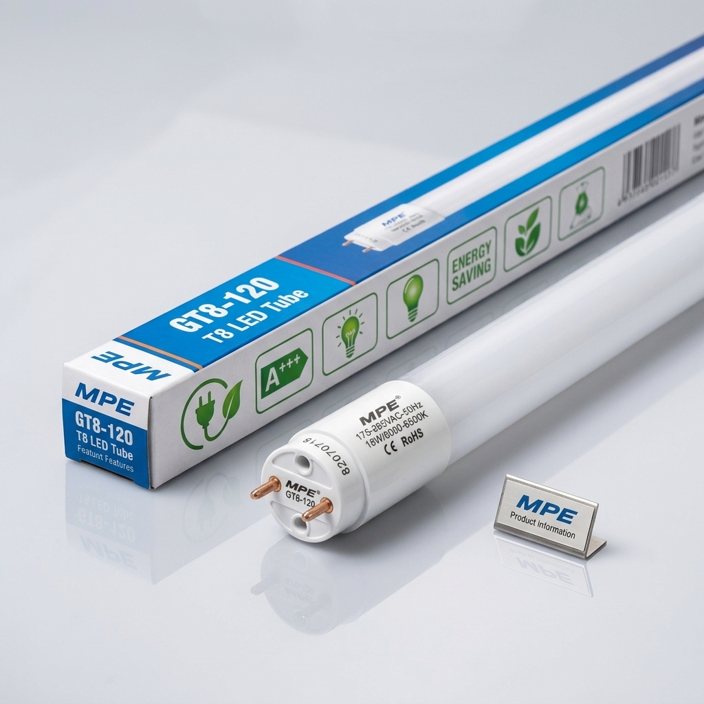 Bóng đèn LED Tube T8 thủy tinh MPE GT8-120 (18W - 1.2m)