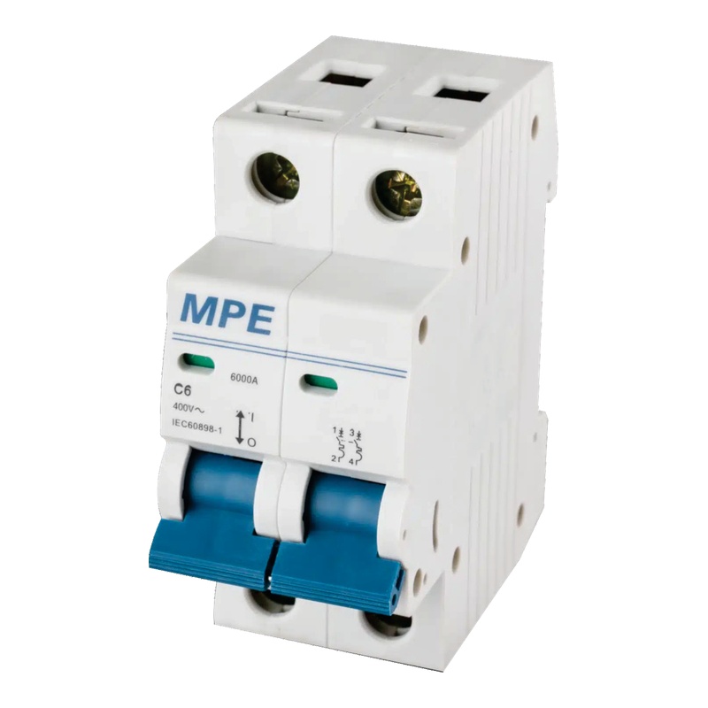 Aptomat tép MCB 2P MPE (Dòng MP4, MP6 & MP10)