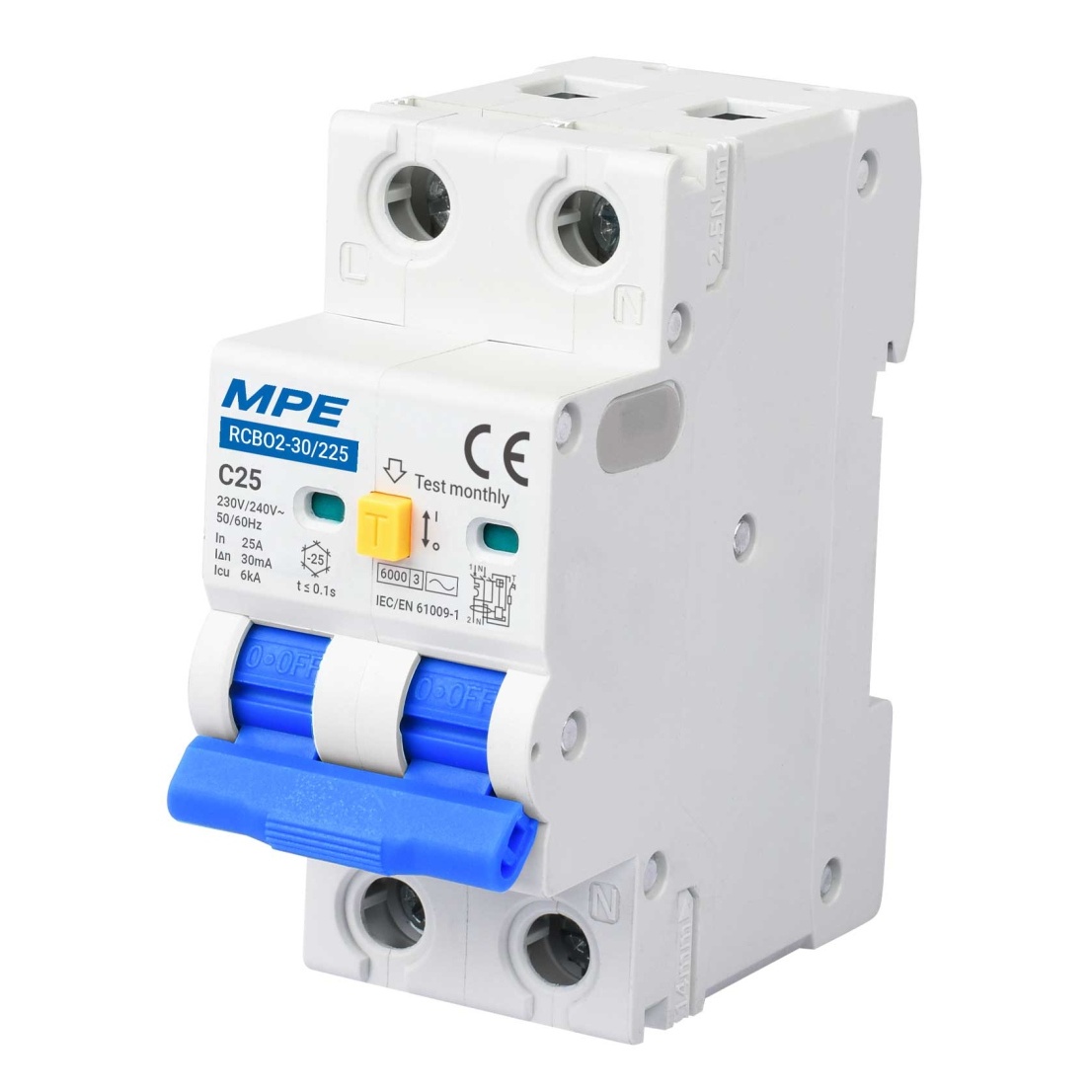 Aptomat chống giật & bảo vệ quá tải RCBO 2P MPE